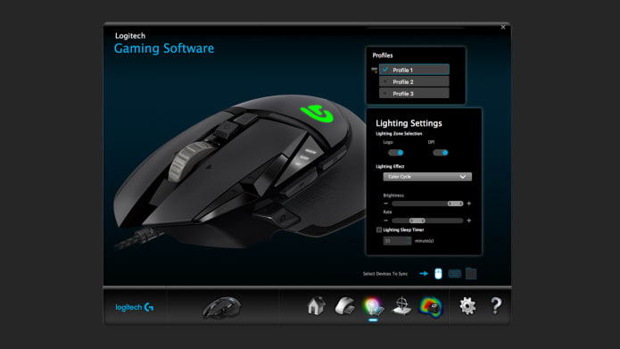G502 Proteus Spectrum RGB 自适应游戏鼠标